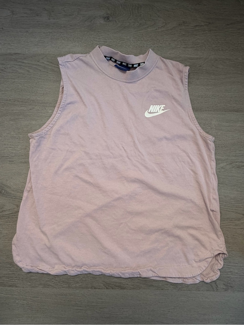 Nike Women's Muscle Tank Top - Light Lavender with White Logo